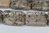 CMB27 15.5 inches 18*25mm rectangle natural medical stone beads