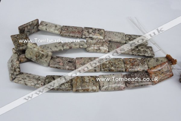 CMB28 15.5 inches 20*30mm rectangle natural medical stone beads