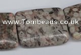 CMB29 15.5 inches 30*40mm rectangle natural medical stone beads