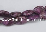 CMB35 15.5 inches 10*14mm oval dyed natural medical stone beads