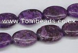 CMB36 15.5 inches 13*18mm oval dyed natural medical stone beads