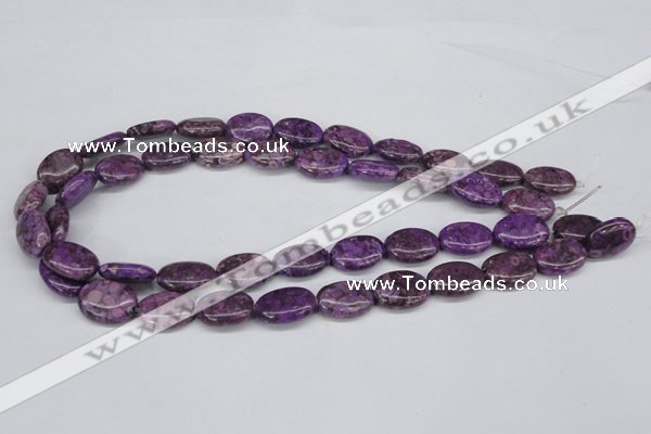 CMB36 15.5 inches 13*18mm oval dyed natural medical stone beads