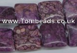 CMB39 15.5 inches 18*18mm square dyed natural medical stone beads