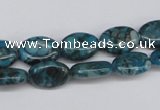 CMB46 15.5 inches 10*14mm oval dyed natural medical stone beads