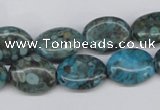 CMB47 15.5 inches 12*16mm oval dyed natural medical stone beads