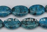 CMB48 15.5 inches 13*18mm oval dyed natural medical stone beads