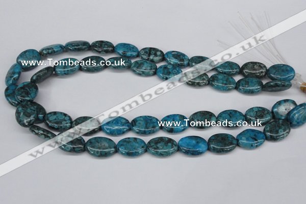 CMB48 15.5 inches 13*18mm oval dyed natural medical stone beads