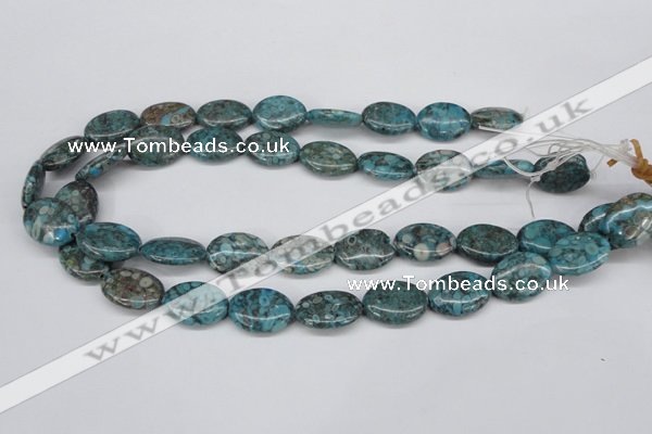 CMB49 15.5 inches 15*20mm oval dyed natural medical stone beads