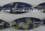 CME07 15.5 inches 15*40mm marquise sodalite gemstone beads