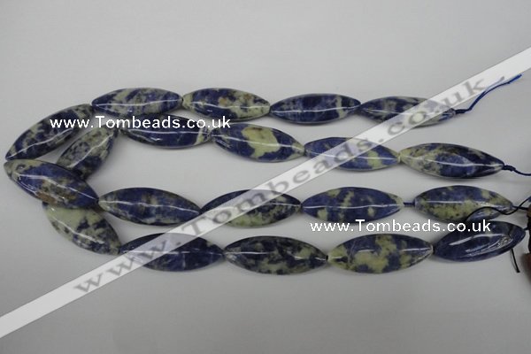 CME07 15.5 inches 15*40mm marquise sodalite gemstone beads