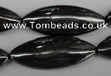 CME09 15.5 inches 15*40mm marquise hematite gemstone beads