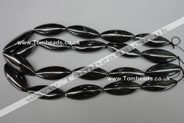 CME09 15.5 inches 15*40mm marquise hematite gemstone beads