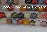 CME100 15.5 inches 4mm faceted round mixed gemstone beads