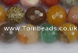 CME103 15.5 inches 10mm faceted round mixed gemstone beads