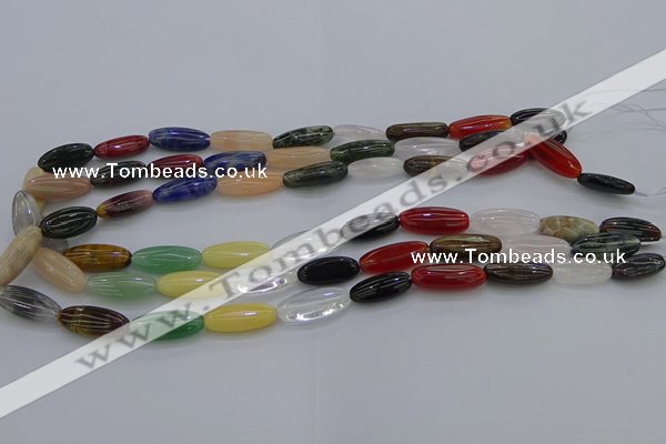 CME16 15.5 inches 8*20mm marquise mixed gemstone beads wholesale