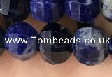 CME216 15.5 inches 7*9mm - 8*10mm pumpkin sodalite beads