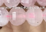 CME231 15.5 inches 10*11mm - 10*12mm pumpkin rose quartz beads