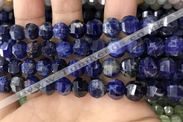 CME246 15.5 inches 10*11mm - 10*12mm pumpkin sodalite beads