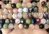 CME255 15.5 inches 10*11mm - 11*12mm pumpkin mixed gemstone beads