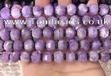 CME301 15.5 inches 8*11mm - 9*12mm pumpkin lavender amethyst beads