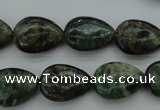 CME31 15.5 inches 12*16mm flat teardrop emerald gemstone beads