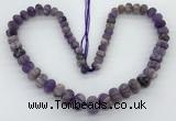 CME336 15 inches 6*8mm – 10*14mm pumpkin amethyst beads