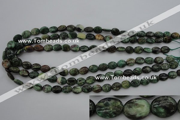 CME35 15.5 inches 8*10mm oval emerald gemstone beads