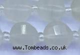 CME356 15 inches 10mm pumpkin white jade beads