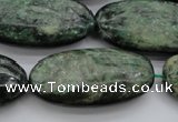 CME38 15.5 inches 20*40mm oval emerald gemstone beads