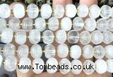 CME399 15 inches 8*12mm pumpkin white crystal beads wholesale