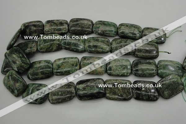 CME40 15.5 inches 20*30mm rectangle emerald gemstone beads