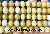 CME404 15 inches 8*12mm pumpkin yellow aventurine jade beads wholesale