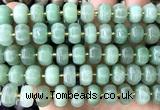 CME417 15 inches 8*12mm pumpkin green aventurine jade beads