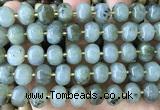 CME427 15 inches 8*12mm pumpkin labradorite beads wholesale