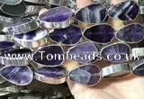 CME507 12 inches 18*28mm - 20*30mm flat teardrop amethyst beads