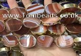 CME519 12 inches 18*28mm - 20*30mm oval banded agate beads