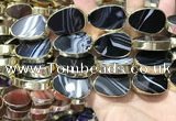 CME531 12 inches 18*28mm - 20*30mm flat teardrop banded agate beads