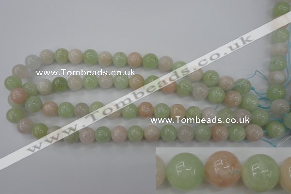 CMG104 15.5 inches 12mm round natural morganite beads wholesale