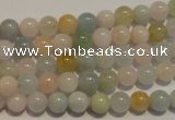 CMG11 15.5 inches 6mm round A grade natural morganite beads