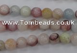 CMG112 15.5 inches 8mm round natural morganite beads wholesale