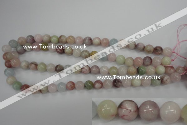 CMG113 15.5 inches 10mm round natural morganite beads wholesale