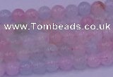 CMG140 15.5 inches 4mm round natural morganite gemstone beads