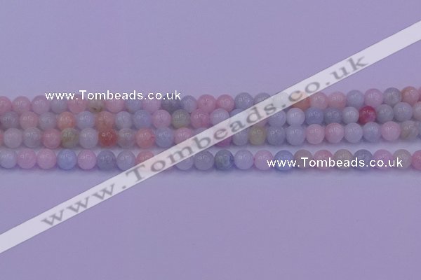 CMG141 15.5 inches 6mm round natural morganite gemstone beads