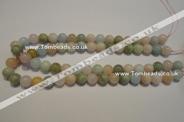 CMG15 15.5 inches 12mm round A grade natural morganite beads