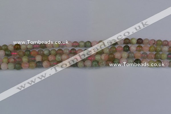 CMG161 15.5 inches 6mm round morganite gemstone beads wholesale