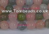 CMG172 15.5 inches 8mm round morganite gemstone beads wholesale