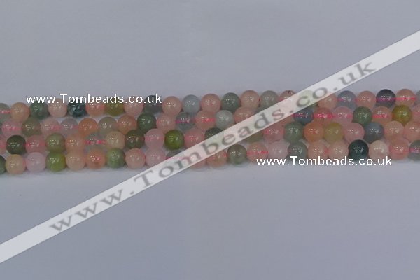 CMG172 15.5 inches 8mm round morganite gemstone beads wholesale