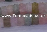 CMG221 15.5 inches 5*8mm faceted rondelle morganite beads