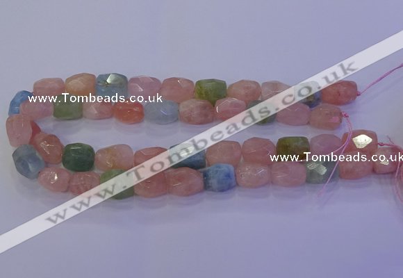 CMG230 15.5 inches 12*16mm - 13*18mm faceted nuggets morganite beads