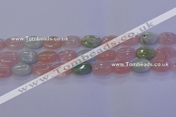 CMG239 15.5 inches 12*16mm oval morganite beads wholesale
